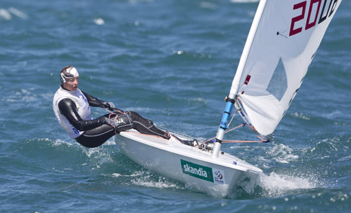 Josefin Olsson i Laser Radial Foto: OnEdition