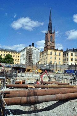 Schaktet som Sjöhistoriska ska undersöka.