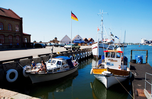 Varbergs innerhamn havsutsikt