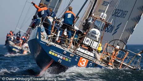 Sista sjÃ¶milen i Volvo Ocean Race