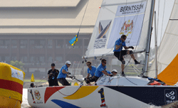 Två svenska besättningar deltar i World Match Racing Tour 2012.