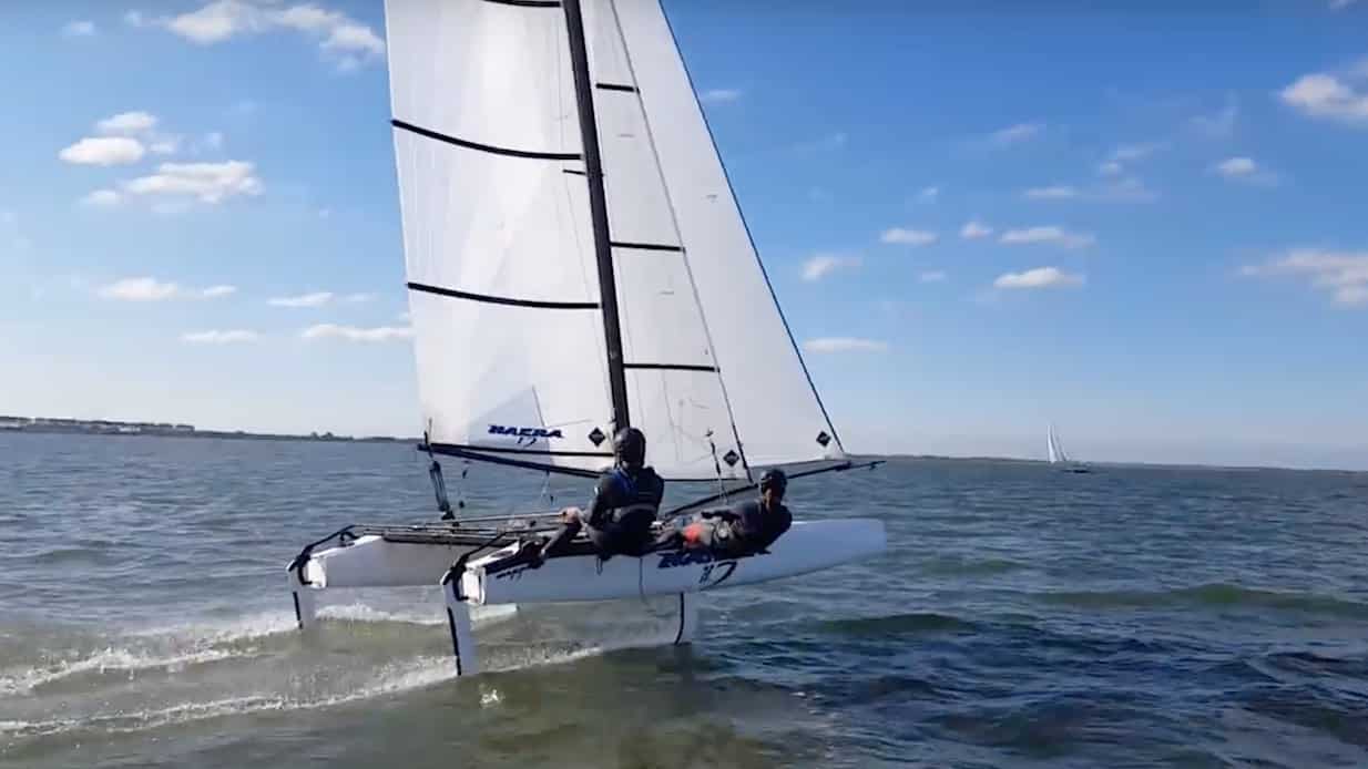 racing_bankappsegling_2016_NacraFoils_Ingang_Nacra_17_foiling