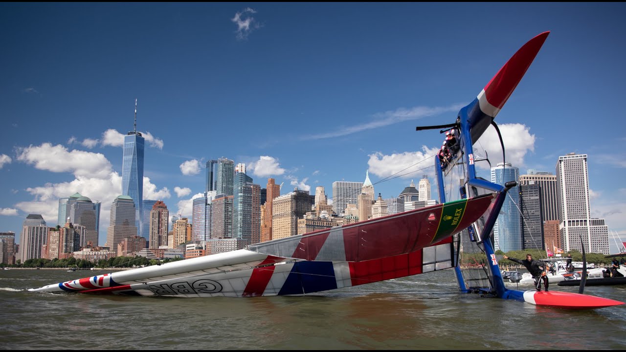 racing_bankappsegling_2019_SailGP_New_York_SailGP_Capsize_New_York