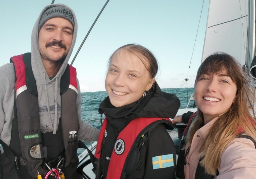 Greta Thunberg crossing the Atlantic